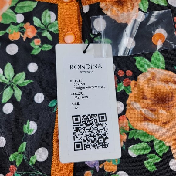 Rondina Etcetera Scoop Neck Cardigan Sweater M - Picture 7 of 8